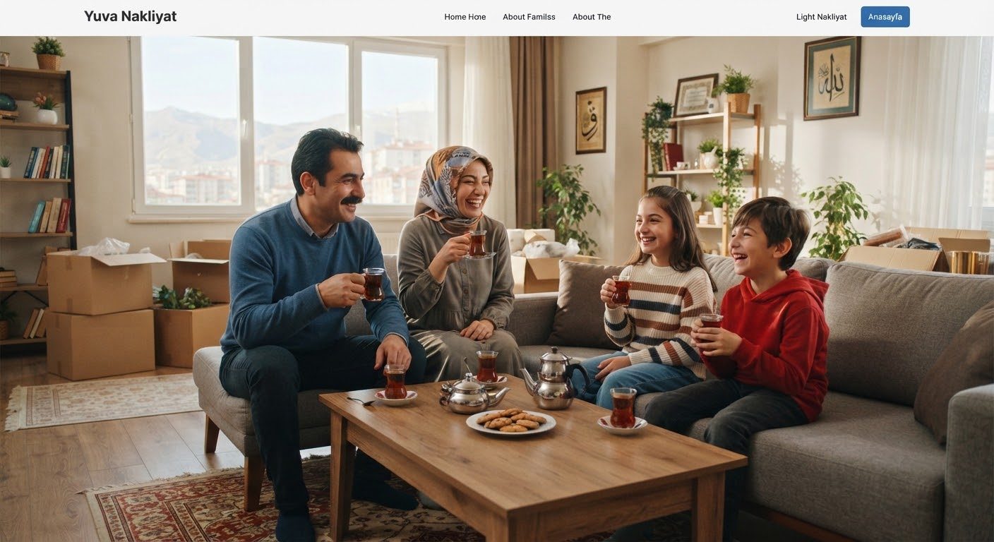 Yeni yuvada ilk çay keyfi